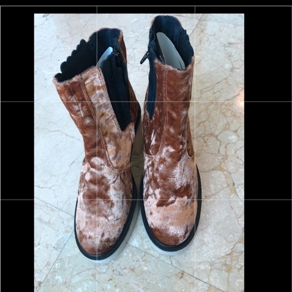 Free People Shoes - Free People James Chelsea Ankle Velvet Boots